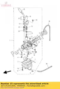 yamaha 307141691000 boné - Lado inferior