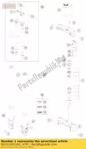 ktm 90101002100 stelo forcella r / s cpl. - Il fondo