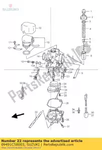 Suzuki 09491C58003 odrzutowiec g?ówny, 58 - Dół