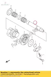 Aquí puede pedir eje comp, cran de Suzuki , con el número de pieza 1265018H000F0: