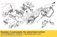 33702MBA000, Honda, moldagem, rr. pára-choque honda vt shadow aero c3 c2 c black widow dc ace vt750c vt750c2 vt1100c2 1100 750 , Novo