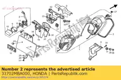 gieten, rr. Spatbord van Honda, met onderdeel nummer 33702MBA000, bestel je hier online: