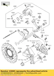 Here you can order the caliper-sub-assy,rr,blac from Kawasaki, with part number 430800085DJ: