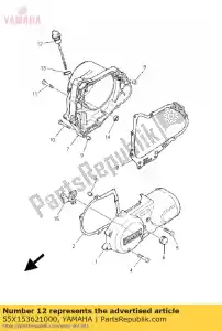 yamaha 55X153621000 tapón, nivel de aceite - Lado inferior