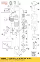 50181009S, KTM, dcc compr.damp.adj. hs link husqvarna ktm  rally 450 2015 2016 2017, New