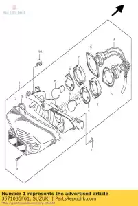 suzuki 3571035F01 luz traseira - Meio