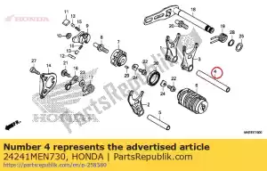 honda 24241MEN730 eje a, horquilla de cambio - Lado inferior