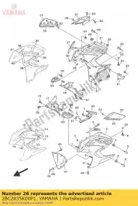 yamaha 2BC2835K00P1 body, front under 2 - Bottom side