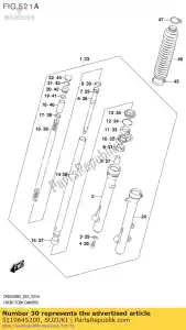 suzuki 5119645200 ring,fr fork pi - Bottom side