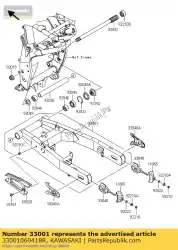 Aquí puede pedir arm-comp-swing, f. S. Black zr800 de Kawasaki , con el número de pieza 33001060418R: