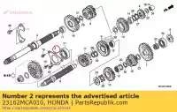 23162MCA010, Honda, plate b, bearing setting honda  gl 1800 2001 2002 2003 2004 2005 2006 2007 2008 2009 2010 2012 2013 2017, New