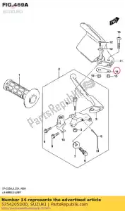 Suzuki 5754205D00 piatto, nocca c - Il fondo