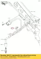 921711487, Kawasaki, morsetto klx110-a1 kawasaki  klx 110 2002 2003 2005 2006 2007 2008 2009 2010 2011 2012 2013 2014 2015 2016 2017 2018 2019 2020 2021, Nuovo