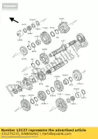 131271215, Kawasaki, shaft-transmission in zr1100-a kawasaki zephyr 1100 1992 1993 1994 1995 1996, New