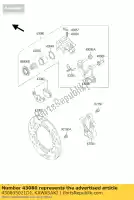 430805021DJ, Kawasaki, caliper-sub-assy, ??rr, b kl650-a1 kawasaki klr 650 2004, Nieuw