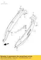 6813108F40HS6, Suzuki, embleem, frame co suzuki gsx 600 2002, Nieuw