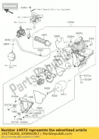 140730268, Kawasaki, duto, corpo do acelerador klx125caf kawasaki d tracker klx 125 2010 2011 2012 2013 2015 2016, Novo