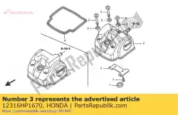 Ici, vous pouvez commander le aucune description disponible pour le moment auprès de Honda , avec le numéro de pièce 12316HP1670: