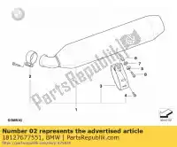 18127677551, BMW, pince - d = 57mm bmw  1200 2004 2005 2006 2007 2008 2009, Nouveau