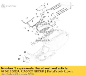 Piaggio Group 67361200EU fu?raumcover - Bottom side