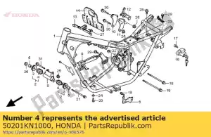 Honda 50201KN1000 montaje de goma, un - Lado inferior