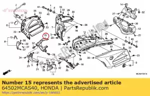 Honda 64502MCAS40 kap, r. innerlijk - Onderkant