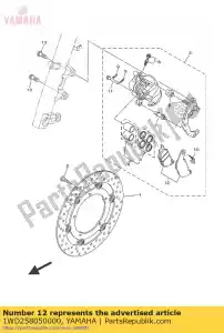 yamaha 1WD258050000 kit de plaquettes de frein - La partie au fond