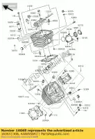 160651308, Kawasaki, houder-carburateur vn800-a1 kawasaki vn 800 1995 1996 1997 1998 1999 2000 2001 2002 2003 2004 2005 2006, Nieuw