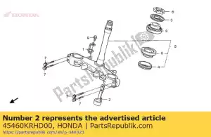 Honda 45460KRHD00 guide de comp, inférieur - La partie au fond