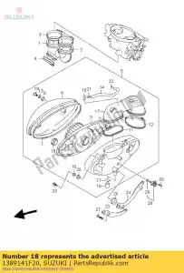 suzuki 1389141F20 buis, inlaat - Onderkant