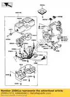 250011573, Kawasaki, meter-assy, ??mph kawasaki klr 250, Nieuw