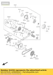 Here you can order the collar,seal from Kawasaki, with part number 92152Y029: