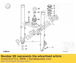 Here you can order the o-ring from BMW, with part number 31422312714: