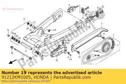 Ici, vous pouvez commander le joint d'huile, 22x32x5 auprès de Honda , avec le numéro de pièce 91212KM1005: