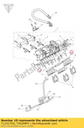 Here you can order the clip transition piece from Triumph, with part number T1241705: