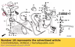 Tutaj możesz zamówić uchwyt od Honda , z numerem części 53165HR6A60: