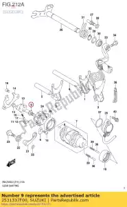 suzuki 2531337F00 pino, câmera de mudança d - Lado inferior