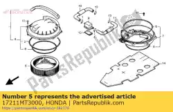 Here you can order the air filter from Honda, with part number 17211MT3000: