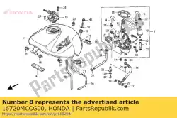 Aquí puede pedir mantenerse comp, combustible pu de Honda , con el número de pieza 16720MCCG00: