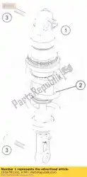 Ici, vous pouvez commander le monoshock 690 duke-r 2013 auprès de KTM , avec le numéro de pièce 15187M1101: