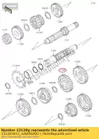 131291612, Kawasaki, bieg, wyj?cie 4, 30t kx60-b1 kawasaki  kx 60 65 80 1985 1986 1987 1988 1989 1990 1991 1992 1993 1994 1995 1996 1997 1998 1999 2000 2001 2002 2003 2005 2006 2007 2008 2009 2010 2011 2012 2013 2014 2015 2016 2017 2018 2019 2020, Nowy