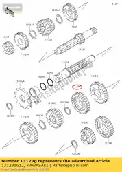 Aquí puede pedir engranaje, salida 4ta, 30t kx60-b1 de Kawasaki , con el número de pieza 131291612: