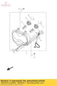 yamaha 3WGH43120000 supporto, presa - Il fondo