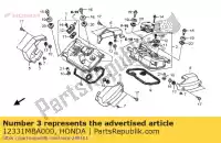 12331MBA000, Honda, pokrywa, odpowietrznik honda vt shadow aero c2 c black widow dc vt750c vt750c2 vt750dc 750 , Nowy