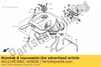 64121MCJ000, Honda, borracha, protetor honda cbr 900 2000 2001 2002, Novo