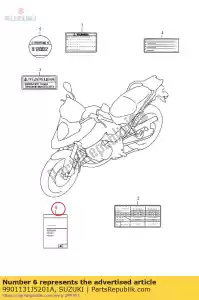 suzuki 9901131J5201A eigenaar - Onderkant