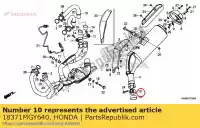 18371MGY640, Honda, Fascia, silenziatore honda  vfr 800 2011 2012 2013 2017, Nuovo