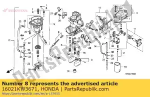 honda 16021KW3671 zestaw pompy, membrana - Dół