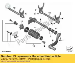 Aquí puede pedir carril de cambio de BMW , con el número de pieza 23007707045: