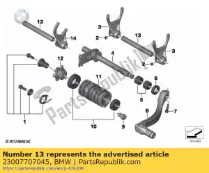 bmw 23007707045 shifting rail - Bottom side